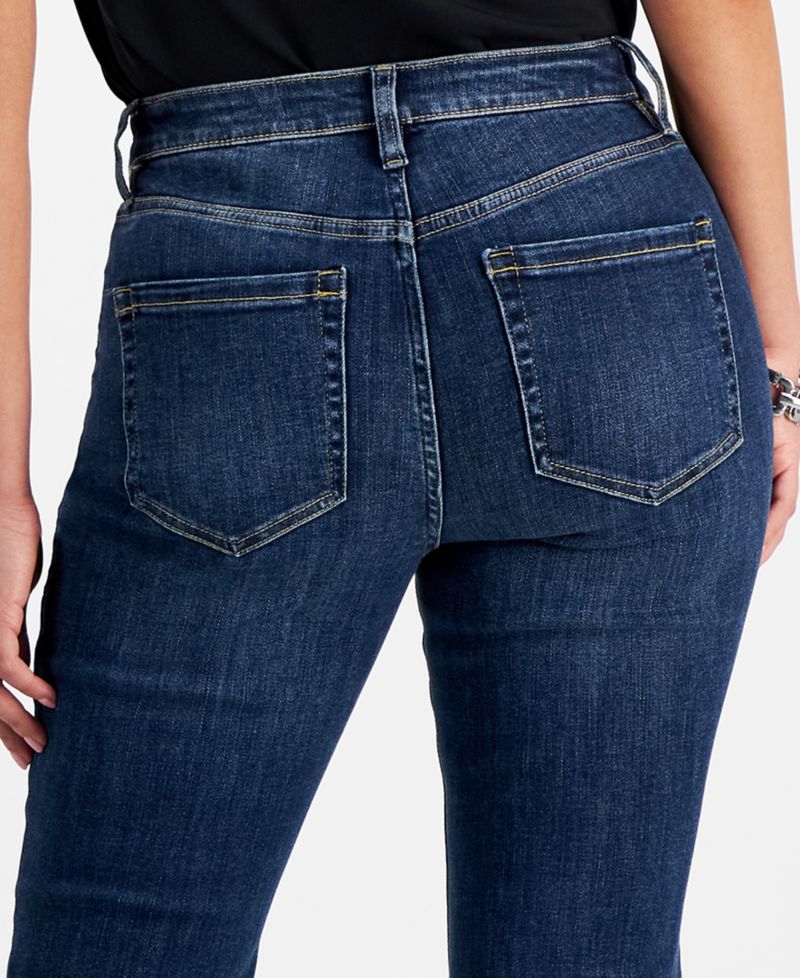 Petite Mid-Rise Bootcut Denim Jeans