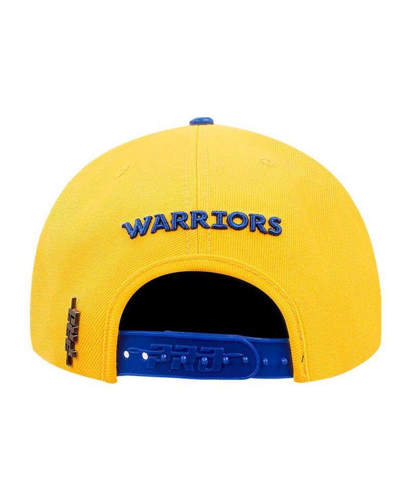Men's Gold/Royal Golden State Warriors Logo Morph Snapback Hat