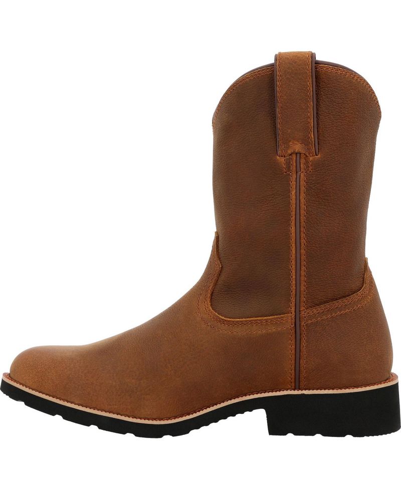 Men's Monocrepe Unlined Pull-On Western Boot