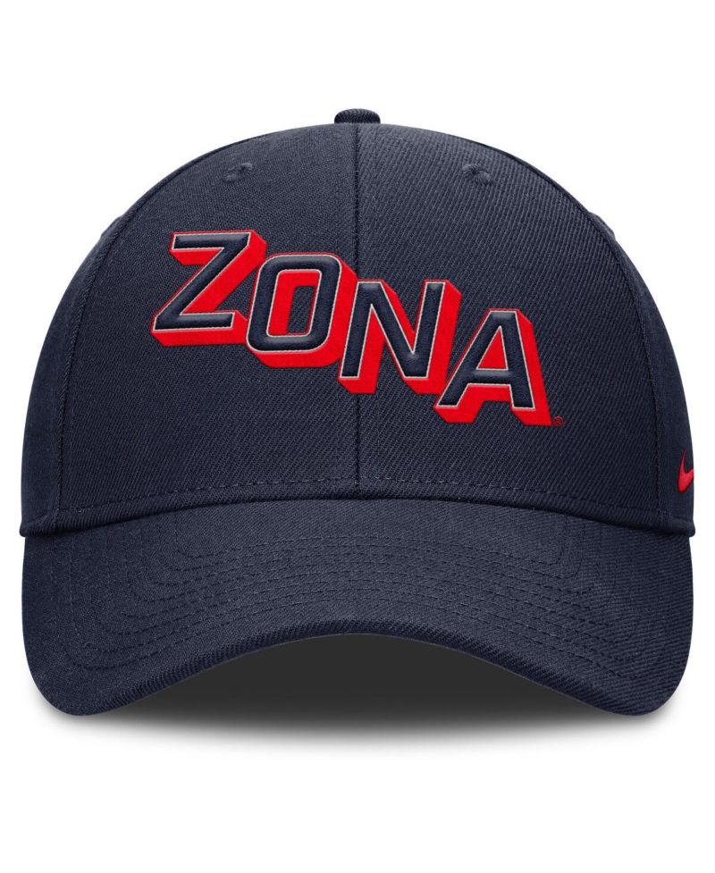 Men's Navy Arizona Wildcats Slanted Primetime Rise Performance Adjustable Hat