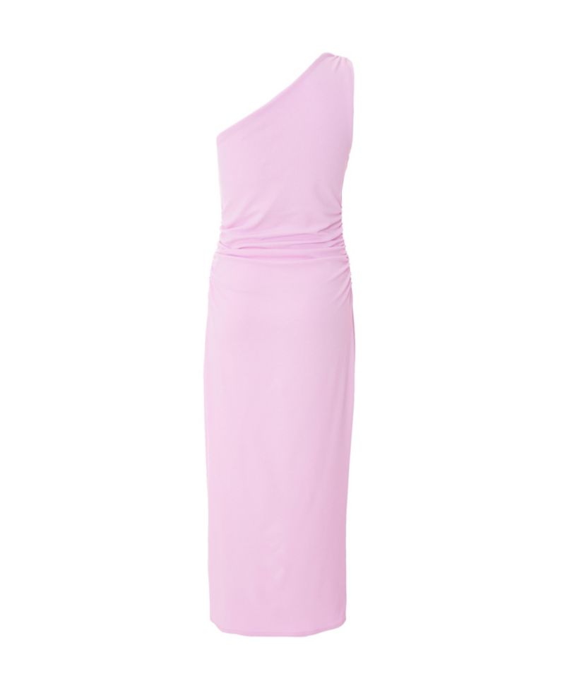 Women's One Shoulder Buckle Maxi Dress