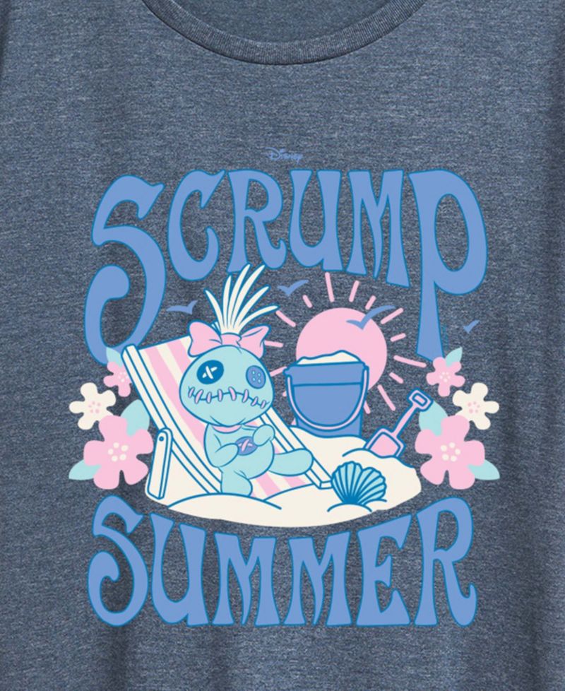 Plus Size Lilo Stitch Scrump Summer Short-Sleeve Graphic T-Shirt