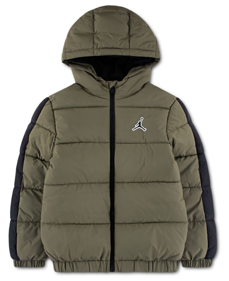 Boys' 8-20 Color-Block Long-Sleeve Puffer Jacket