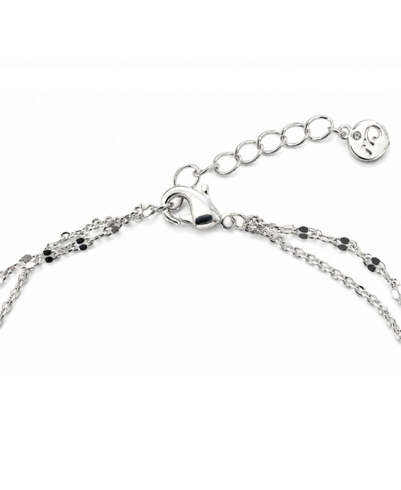 Double Row Turtle Anklet in Silver Plate