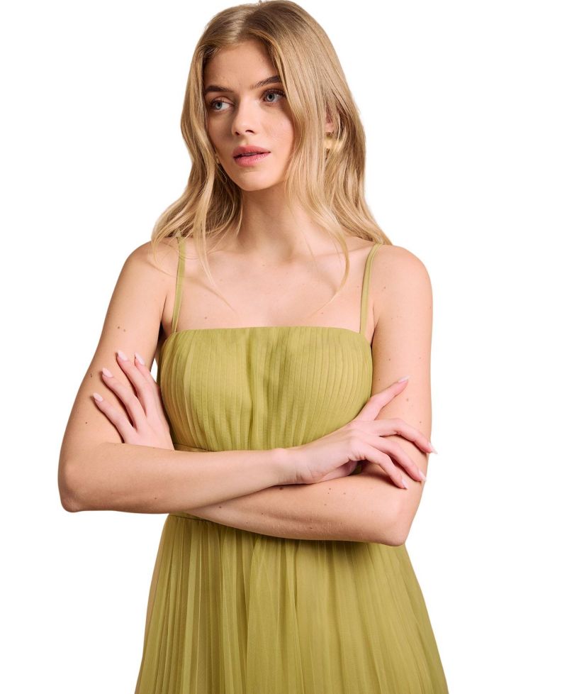 Women's Sweetheart Neck Corset Detail Maxi Dress