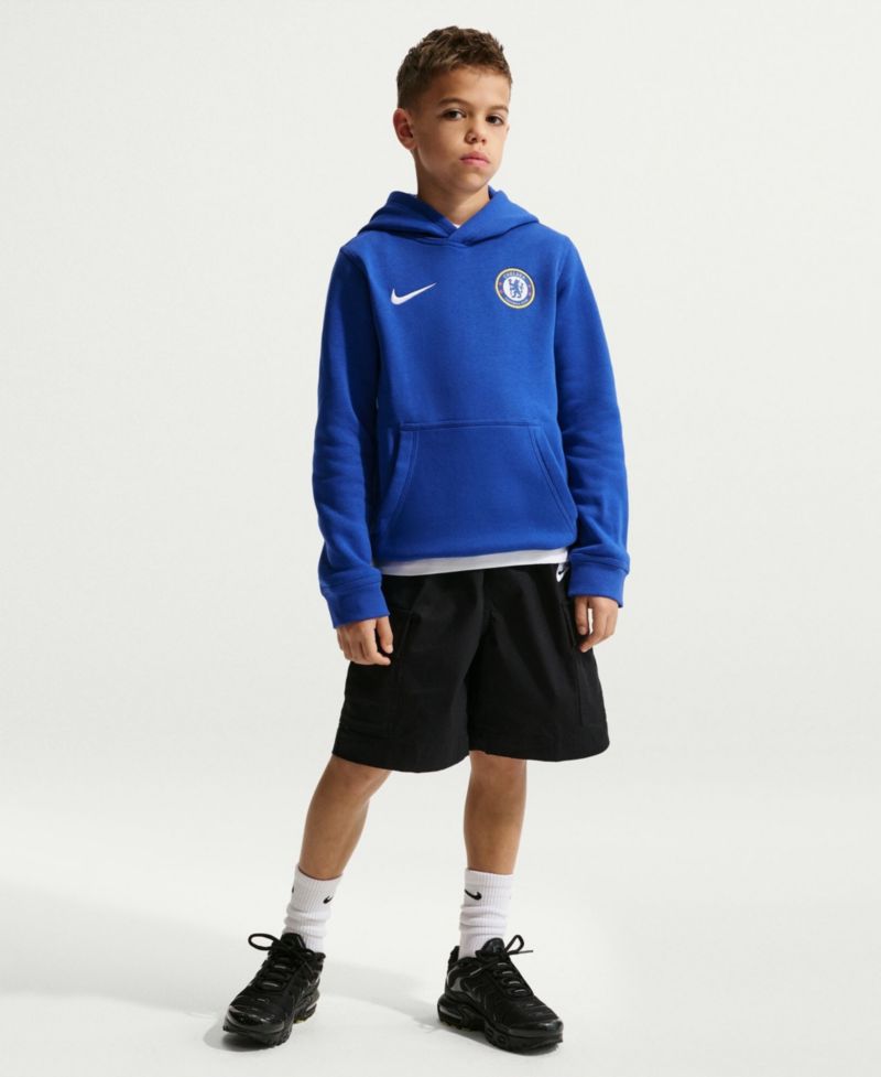 Big Boys and Girls Blue Chelsea Club Hoodie
