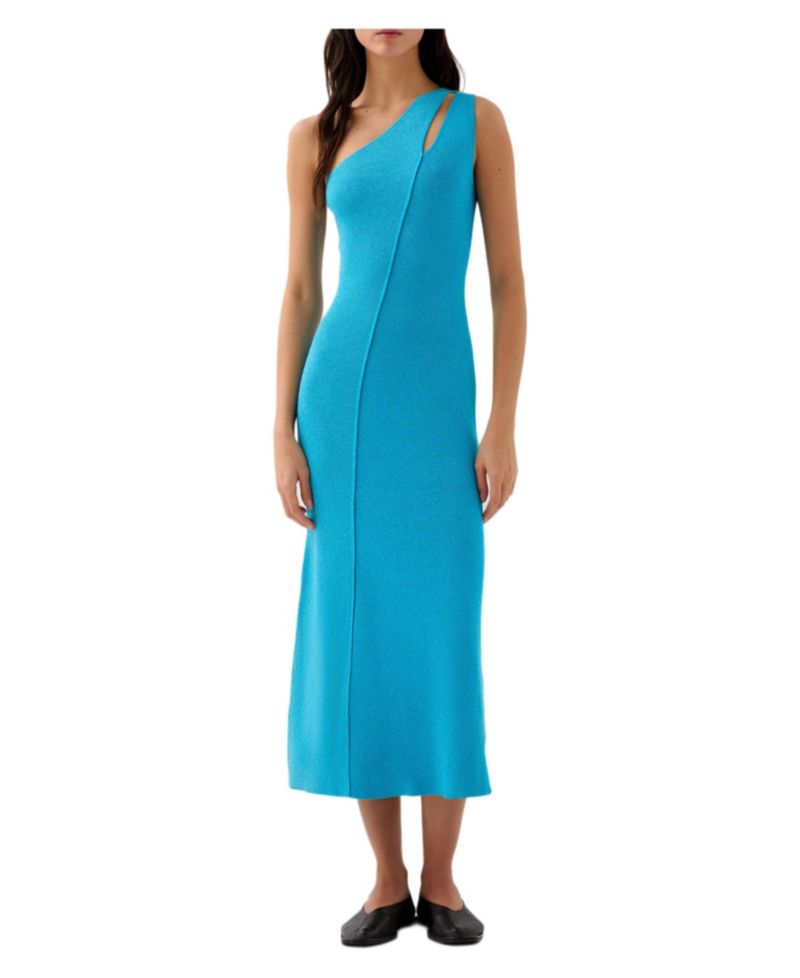 Women's Asy Lurex Knit Dress