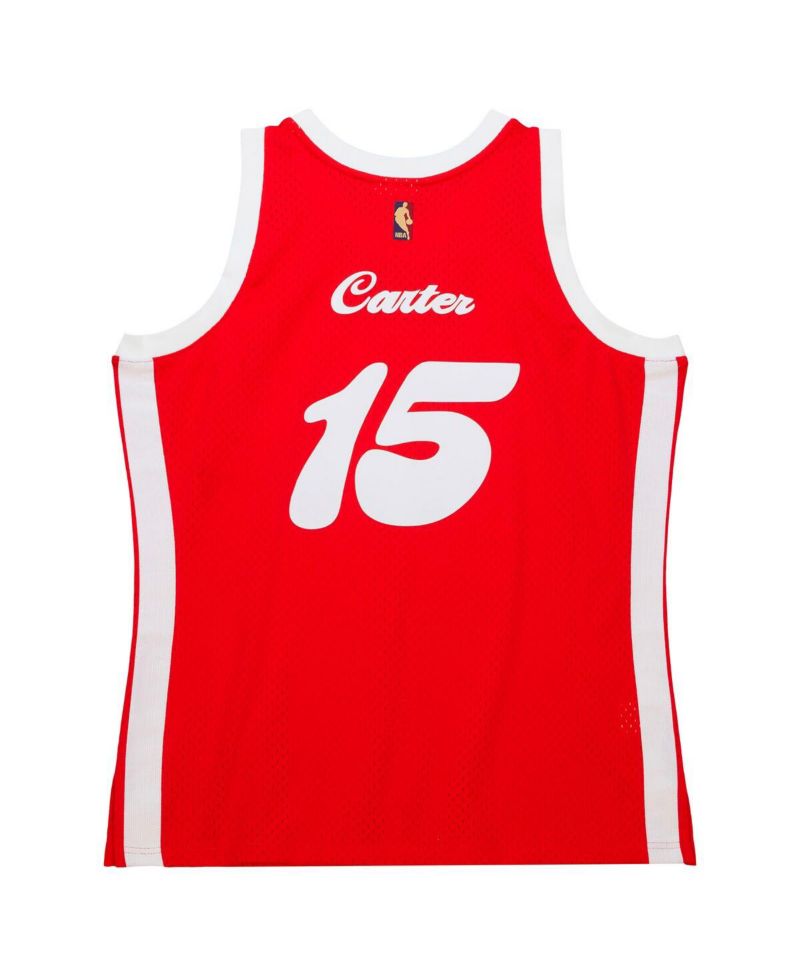 Men's Vince Carter Red Memphis Grizzlies Hardwood Classics Retro Name and Number T-shirt