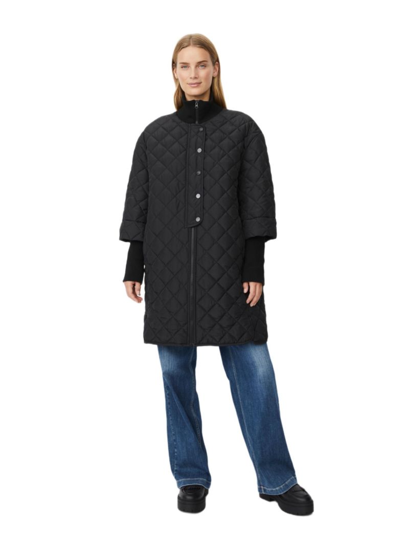 Women's Talvire High Neck Long Sleeve Coat