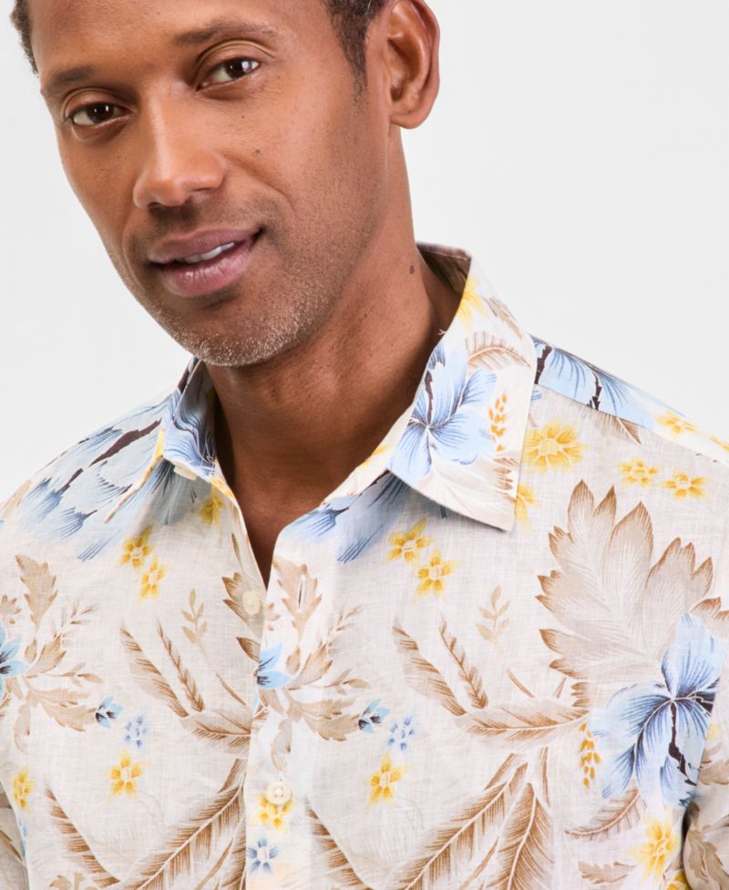 Men's Long-Sleeve Resort Linen Shirt