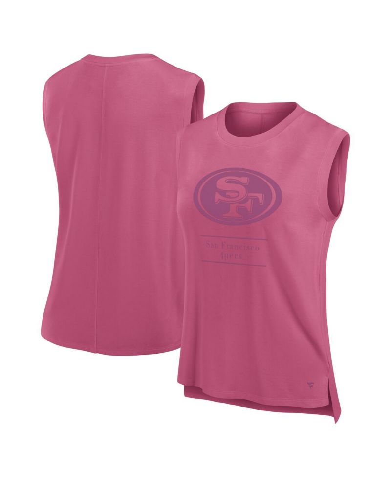 Women's Pink San Francisco 49ers Studio Embrace Tank Top