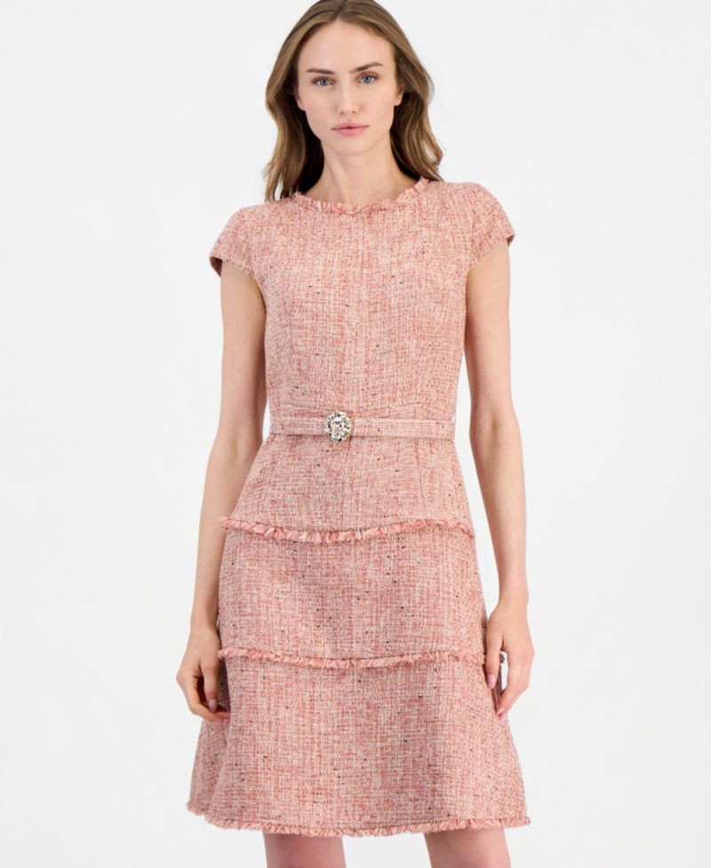 Women's Heritage Tweed Tiered Midi Dress