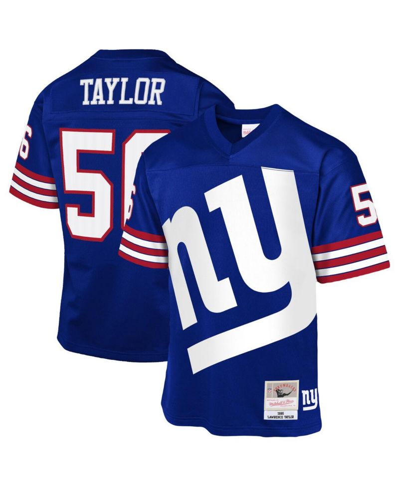 Big Boys and Girls Lawrence Taylor Royal New York Giants 1986 Throwback Fashion Jersey
