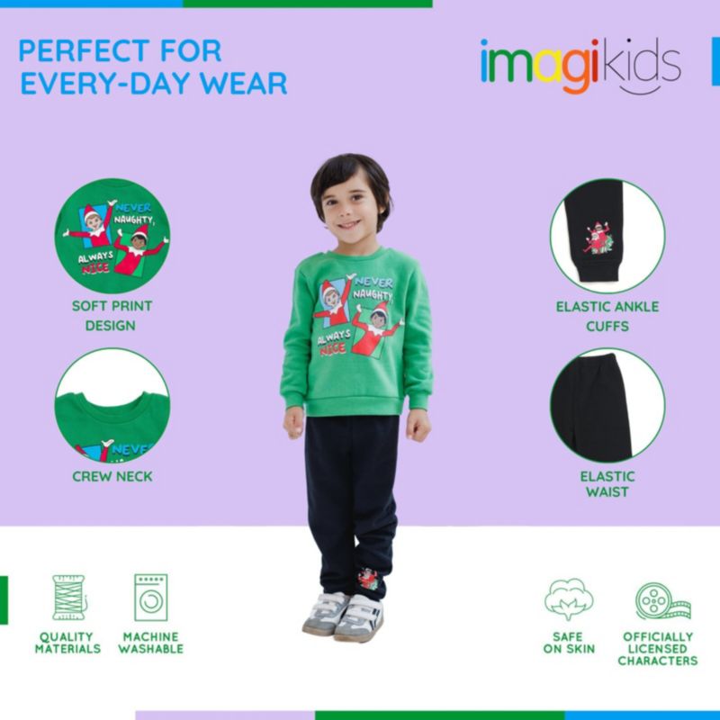 Boys The Fleece Sweatshirt and Jogger Pants Outfit Set