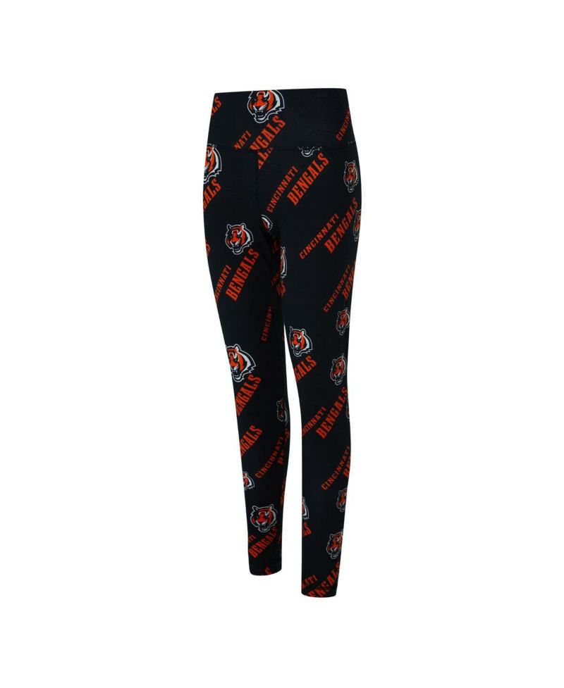 Women's Black Cincinnati Bengals Mosaic Allover Print Leggings