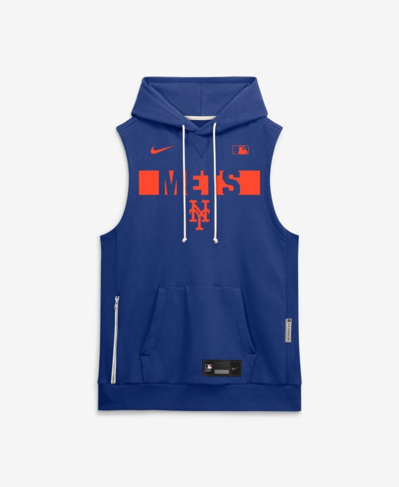 Men's Royal New York Mets Authentic Collection Standard Issue Dri-FIT Sleeveless Hoodie