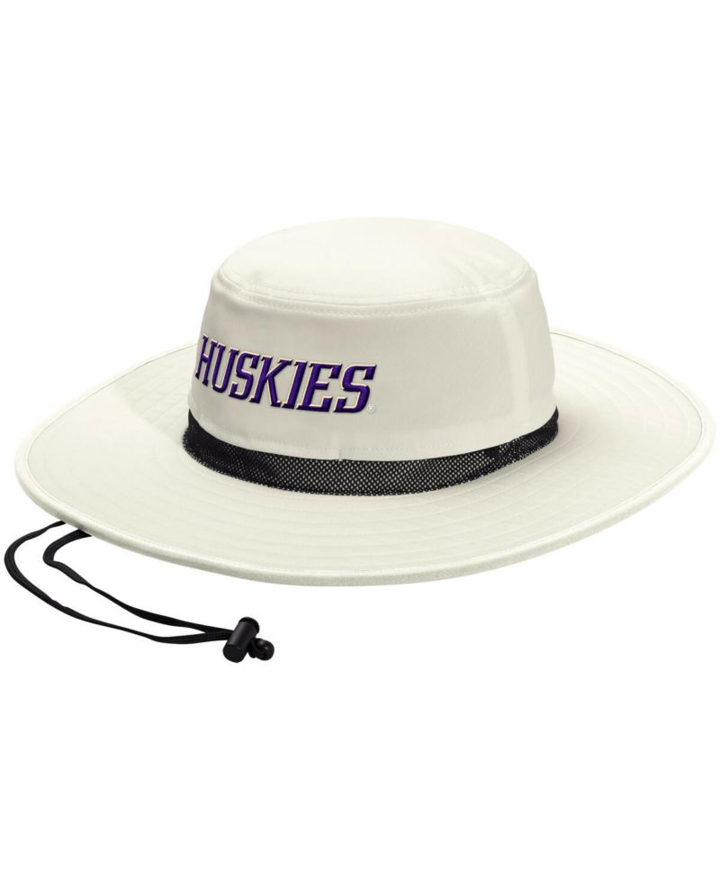 Men's and Women's Cream Washington Huskies Wide Brim Boonie Bucket Hat