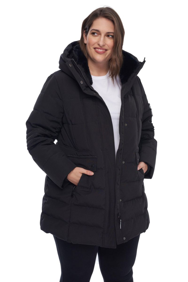 Plus Size Kootney Mid-Length Winter Parka Coat
