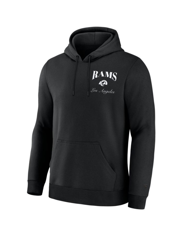 Men's Black Los Angeles Rams Nightfall Long Sleeve Fleece Hoodie