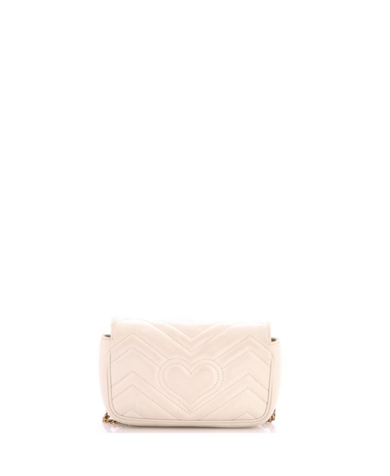 Super Mini GG Marmont Flap Bag Matelasse Leather
