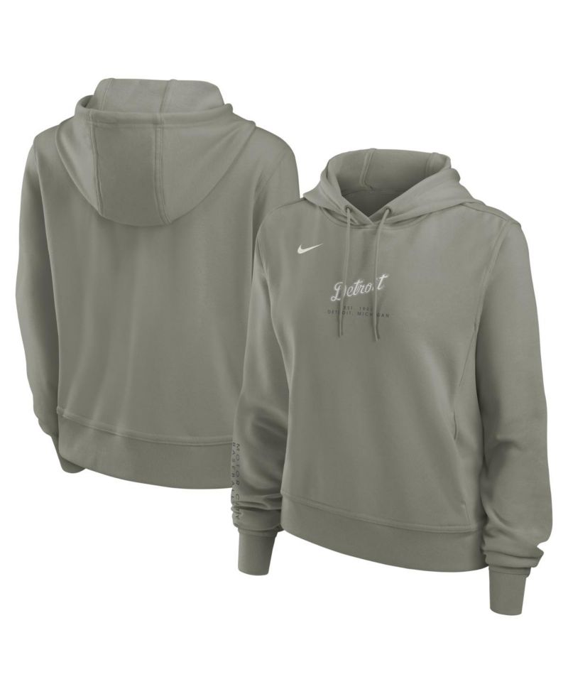 Women's Olive Detroit Tigers One Tri-Blend Dri-FIT Hoodie