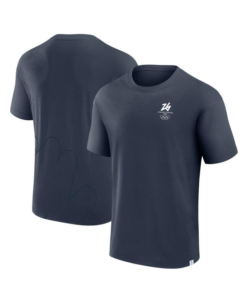 Men's Blue Milano Cortina 2026 Winter Olympics Fashion T-Shirt