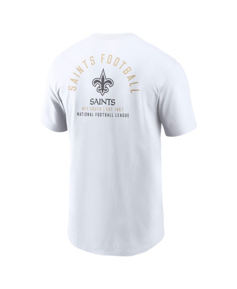 Men's White New Orleans Saints Split Logo T-Shirt