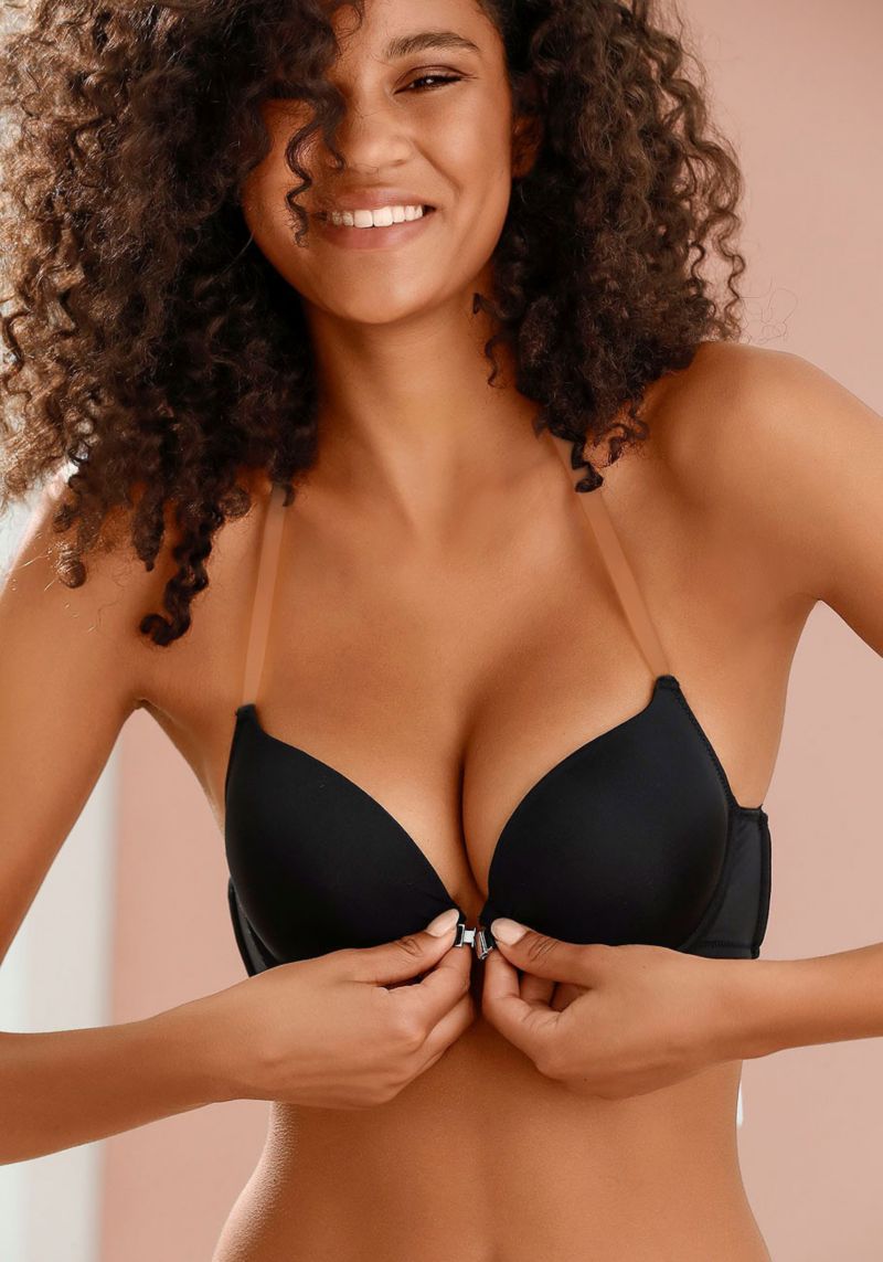 Women's Rhinestone Removable Pads Push-Up Padded Push-Up Bra