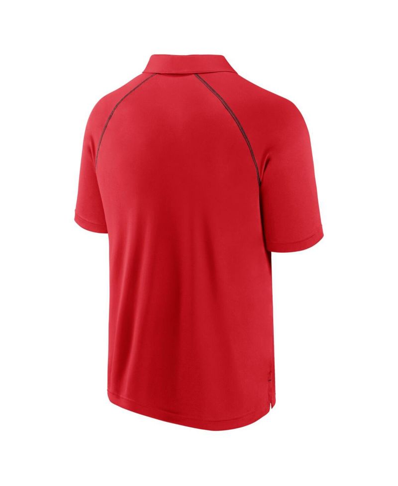 Men's Red Cincinnati Reds Strong Alone Raglan Polo