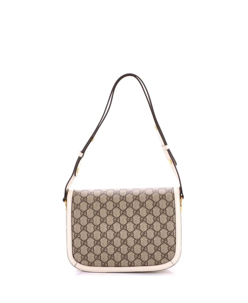 Small Horsebit 1955 Shoulder Bag GG Coated Canvas with Leather