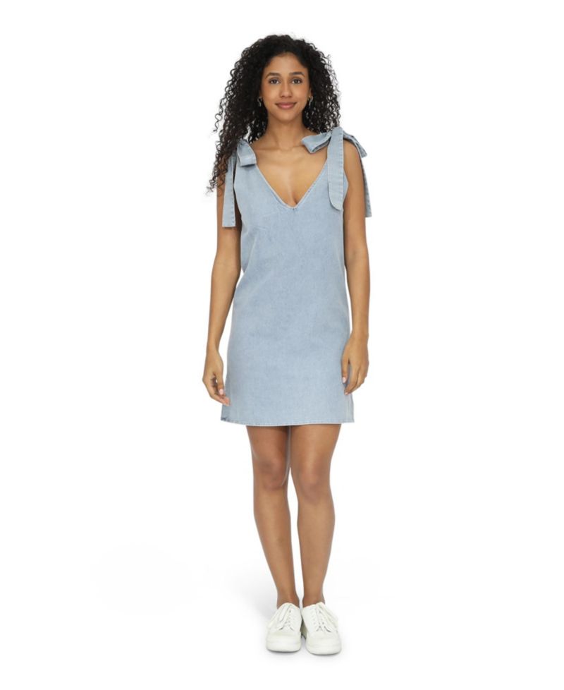Women's Burning Love Tie Shoulder Mini Dress