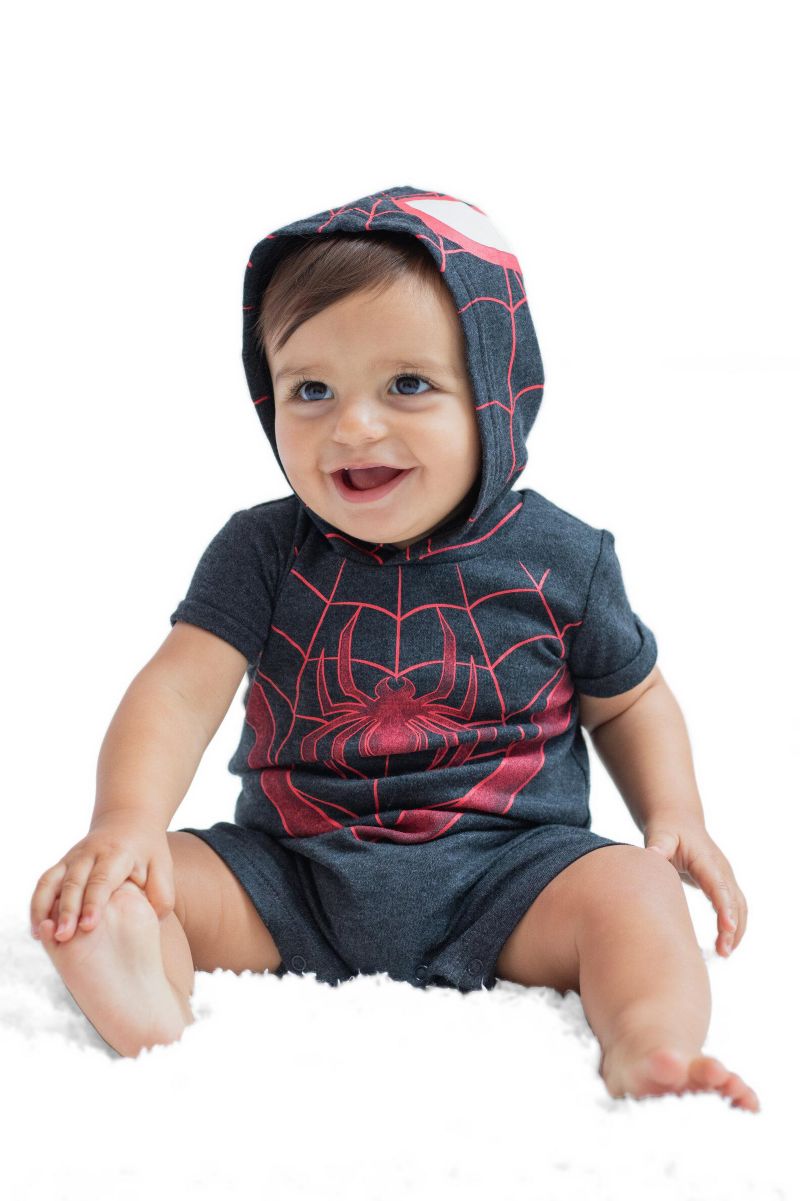Baby Boys Spider-Man ( Newborn - 18 M) Miles Morales Cosplay Romper