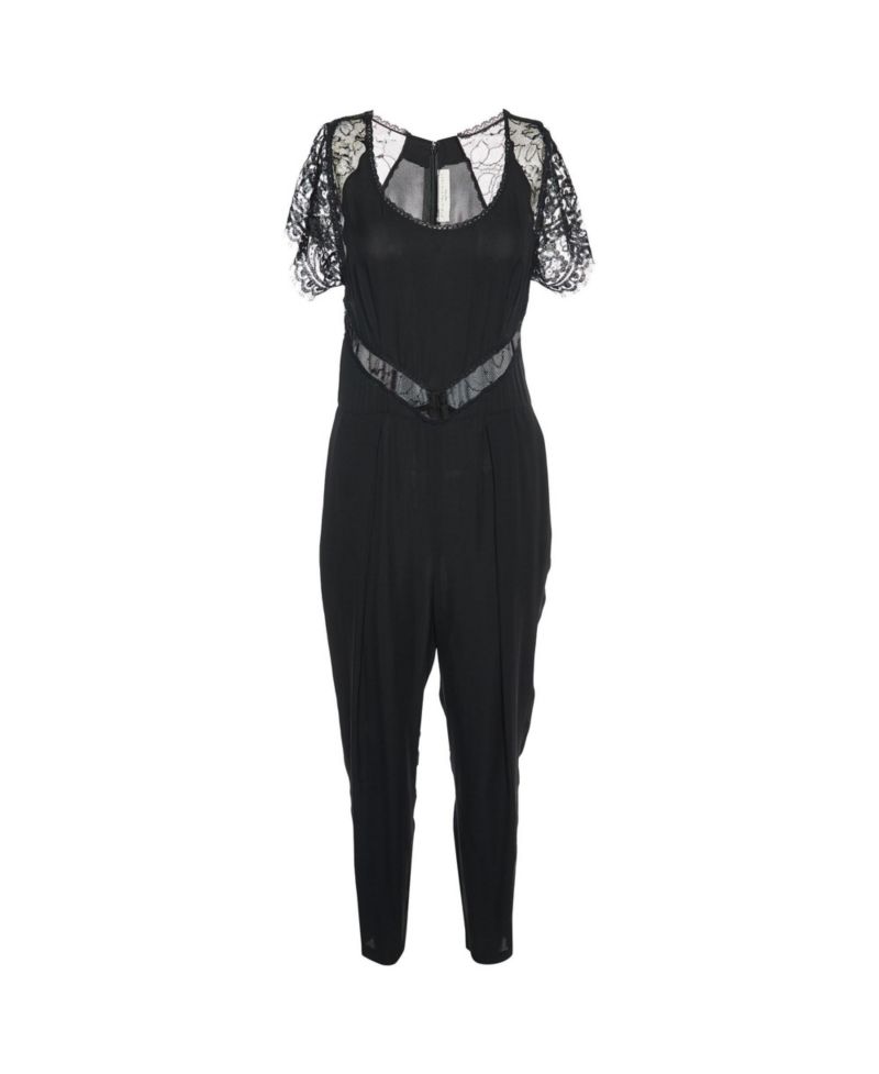 Women's Lace and Georgette Jumpsuit