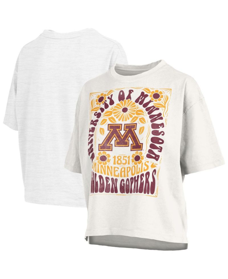 Women's White Minnesota Golden Gophers Harmony Oversized T-Shirt