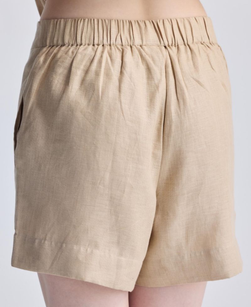 Women's Drawstring Shorts in Neutral Beige