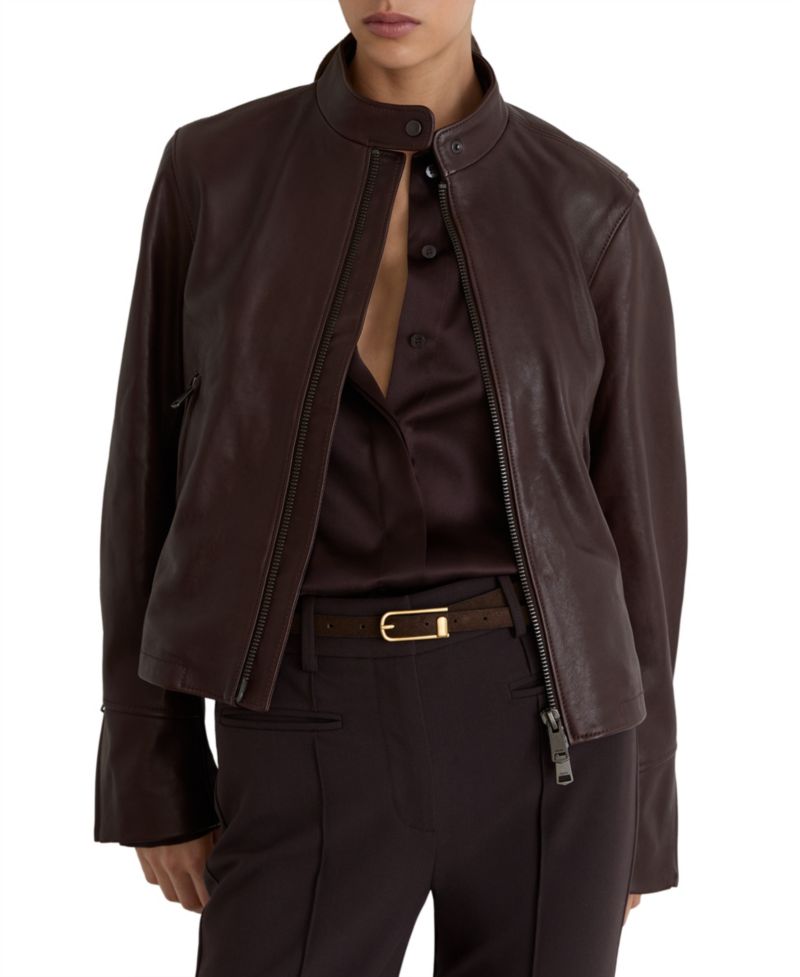 Women's Erin Leather Biker Jacket