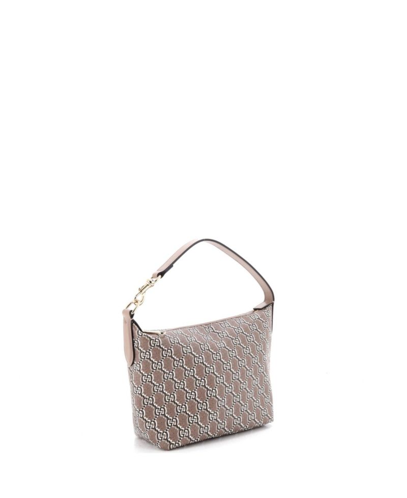 Super Mini Ophidia Zip Shoulder Bag GG Shadow Coated Canvas