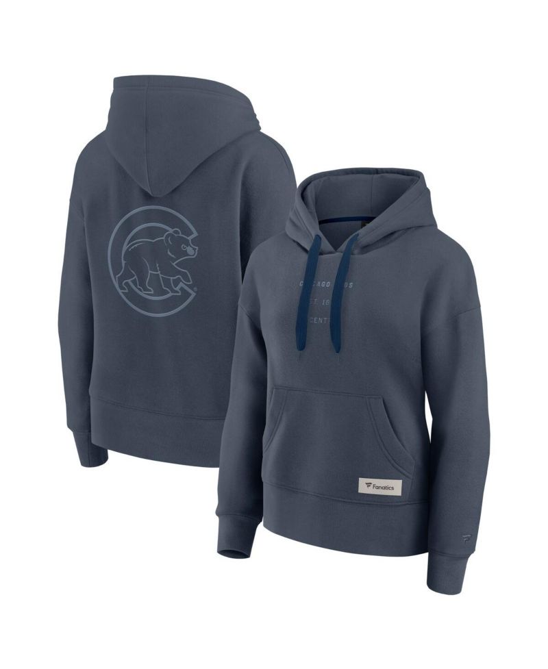 Women's Blue Chicago Cubs Elements Future Ground Subtle Tonal Pullover Hoodie