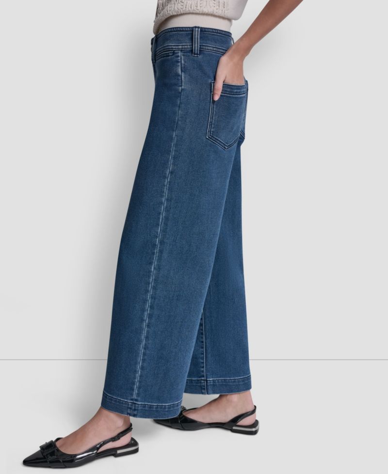 Petite High-Rise Stretch Ankle Pants