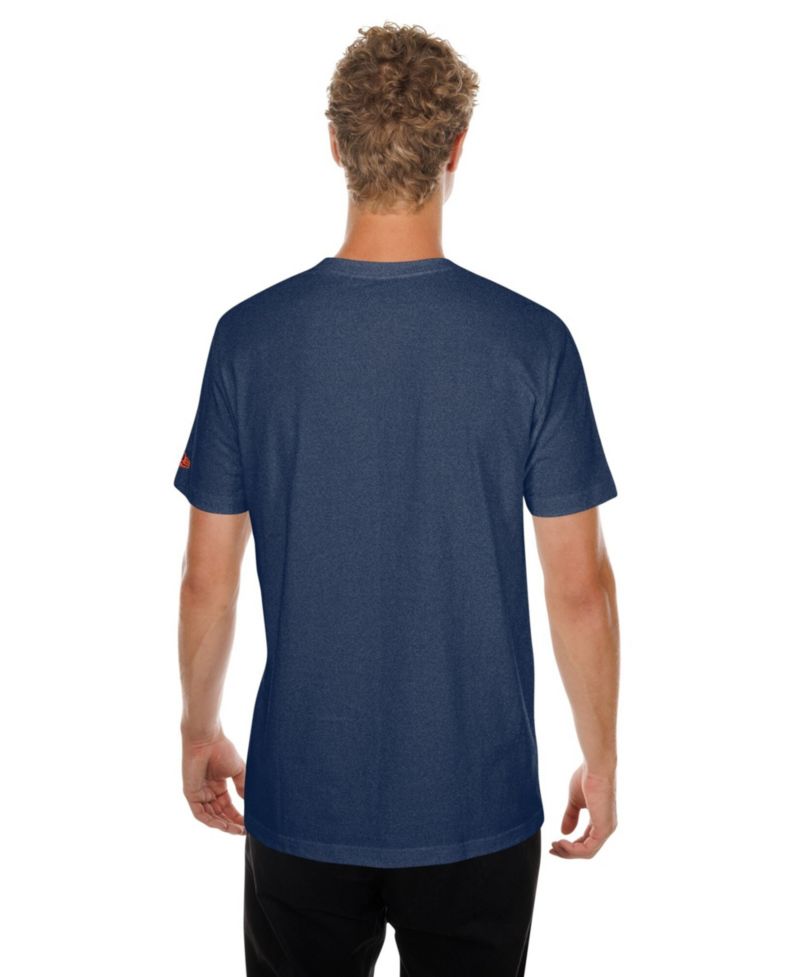Men's Navy Detroit Tigers Oversized Throwback Distressed T-Shirt