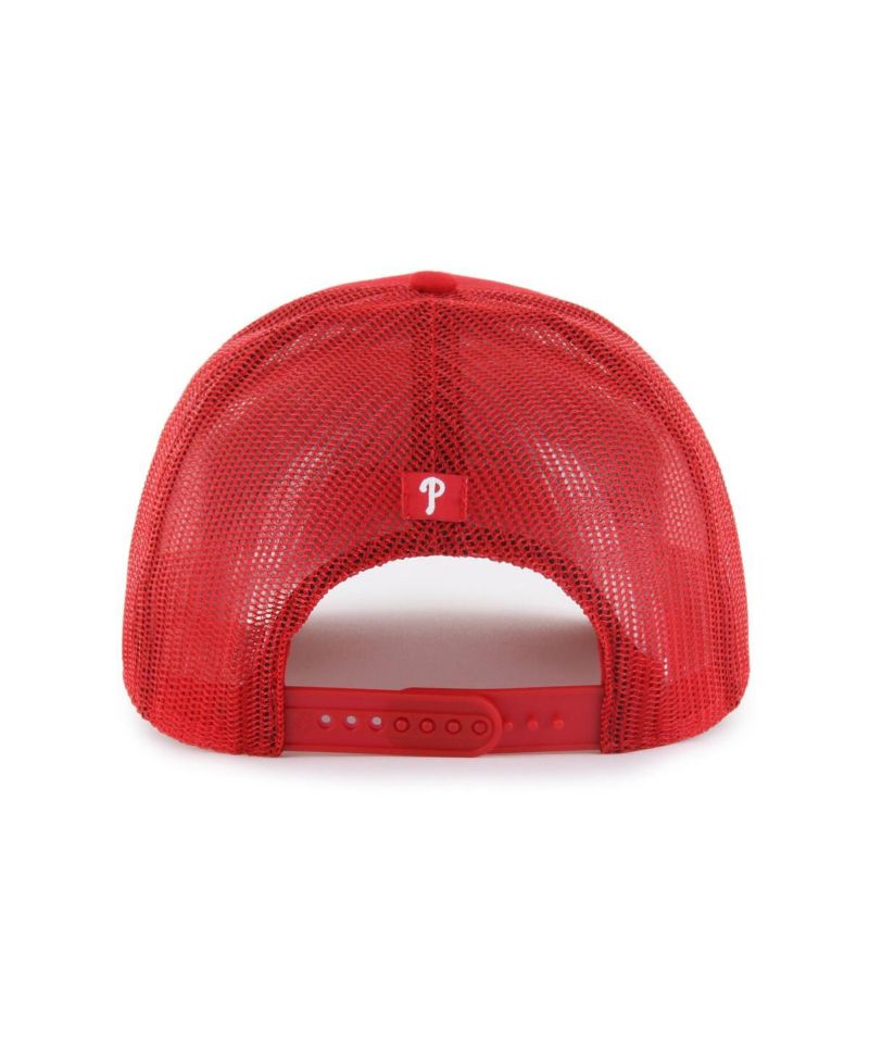 Men's Red Philadelphia Phillies Garner Trucker Adjustable Hat