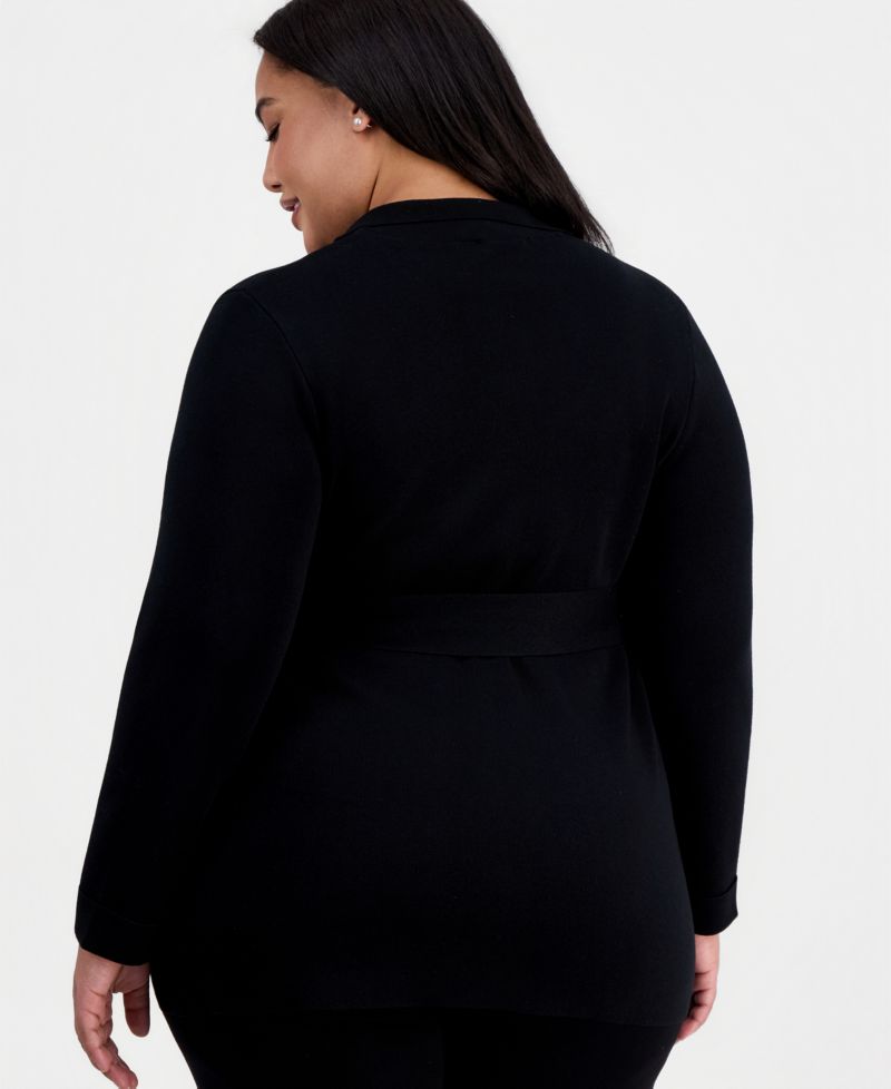 ASL Plus Size Tie-Waist Cardigan