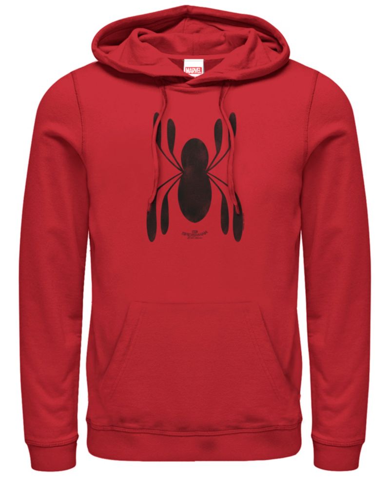 Marvel Men's Spider-Man Far From Home Homecoming Chest Logo, Pullover Hoodie