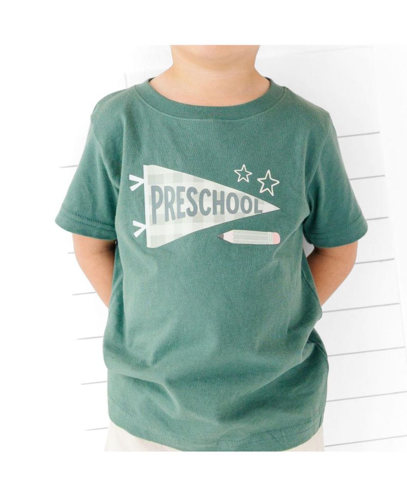 Little Boys Preschool Pennant Short Sleeve T-Shirt