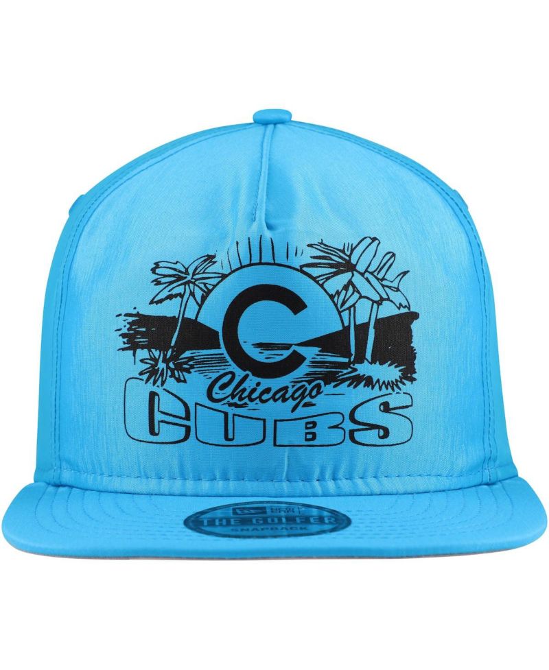 Men's Blue Chicago Cubs Neon Golfer Snapback Hat