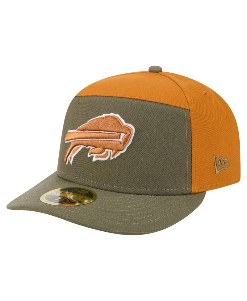 Men's Olive/Brown Buffalo Bills Two-Tone Color Pack Split Panel 59FIFTY Fitted Hat