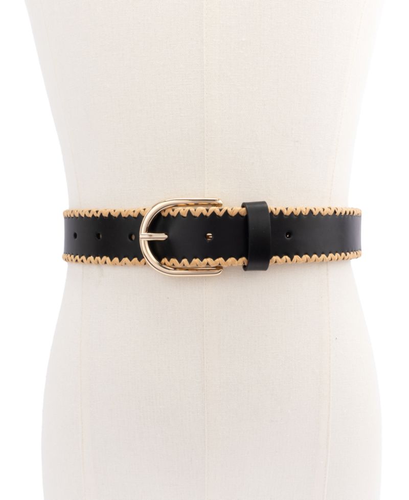 Women's 35mm Straw Edge Belt
