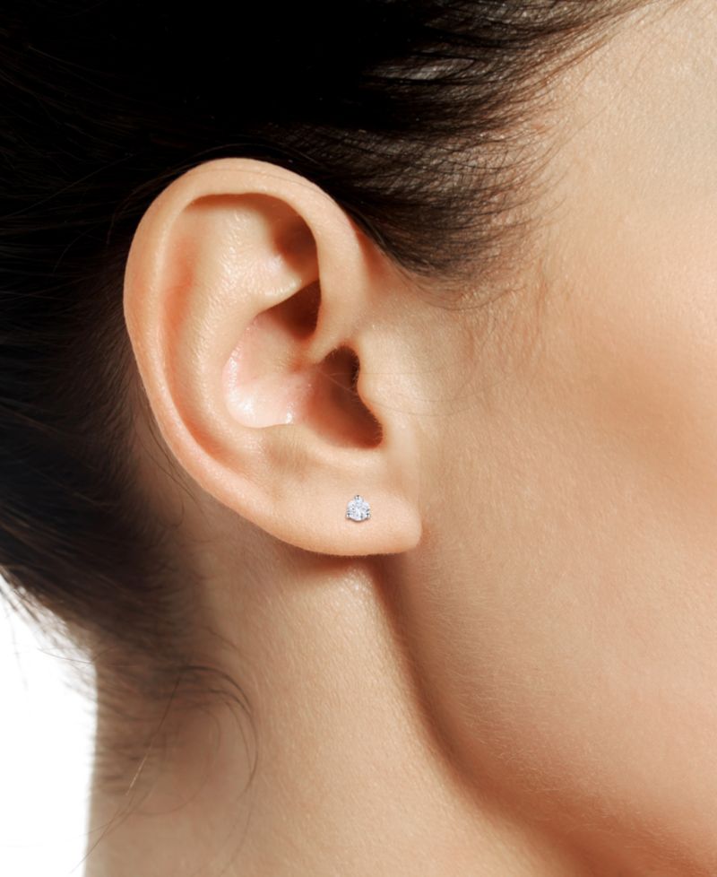 Lab Grown 2-Pc. Set Lab Grown Blue Sapphire (1/3 ct. t.w.) & Lab Grown White Sapphire (1/3 ct. t.w.) Stud Earrings in Sterling Silver (Also available in Blue Topaz)