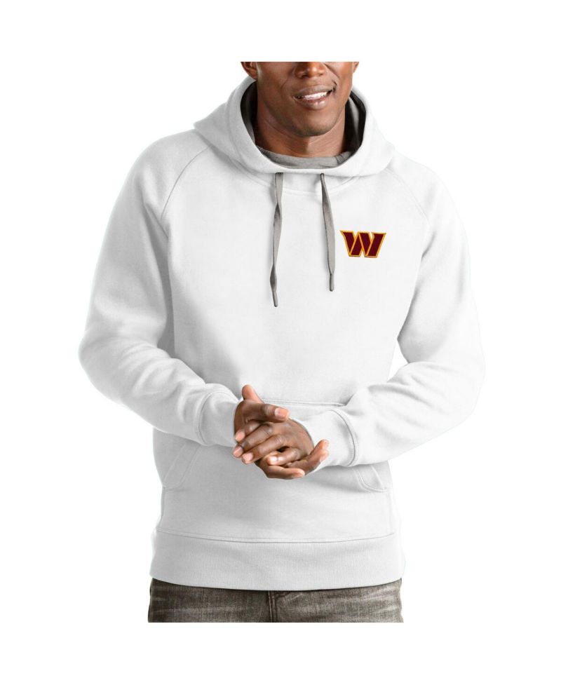 Men's White Washington Commanders Victory Pullover Hoodie