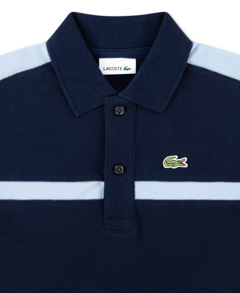 Boys' 10-16 Color-Block Short-Sleeve Polo Shirt
